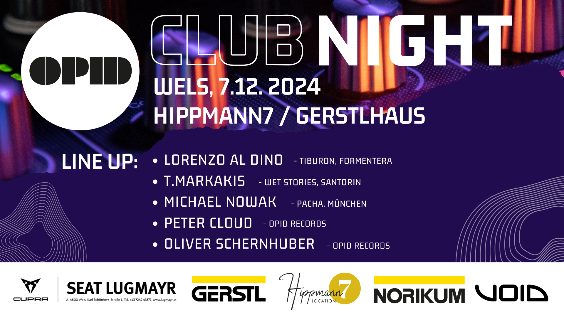 OPID Club Night Dez 2024 Wels